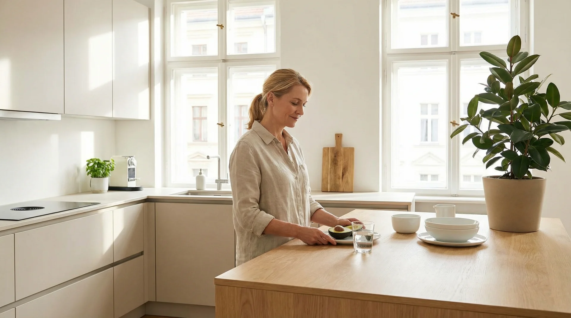 Frau empowered mit Intervallfasten