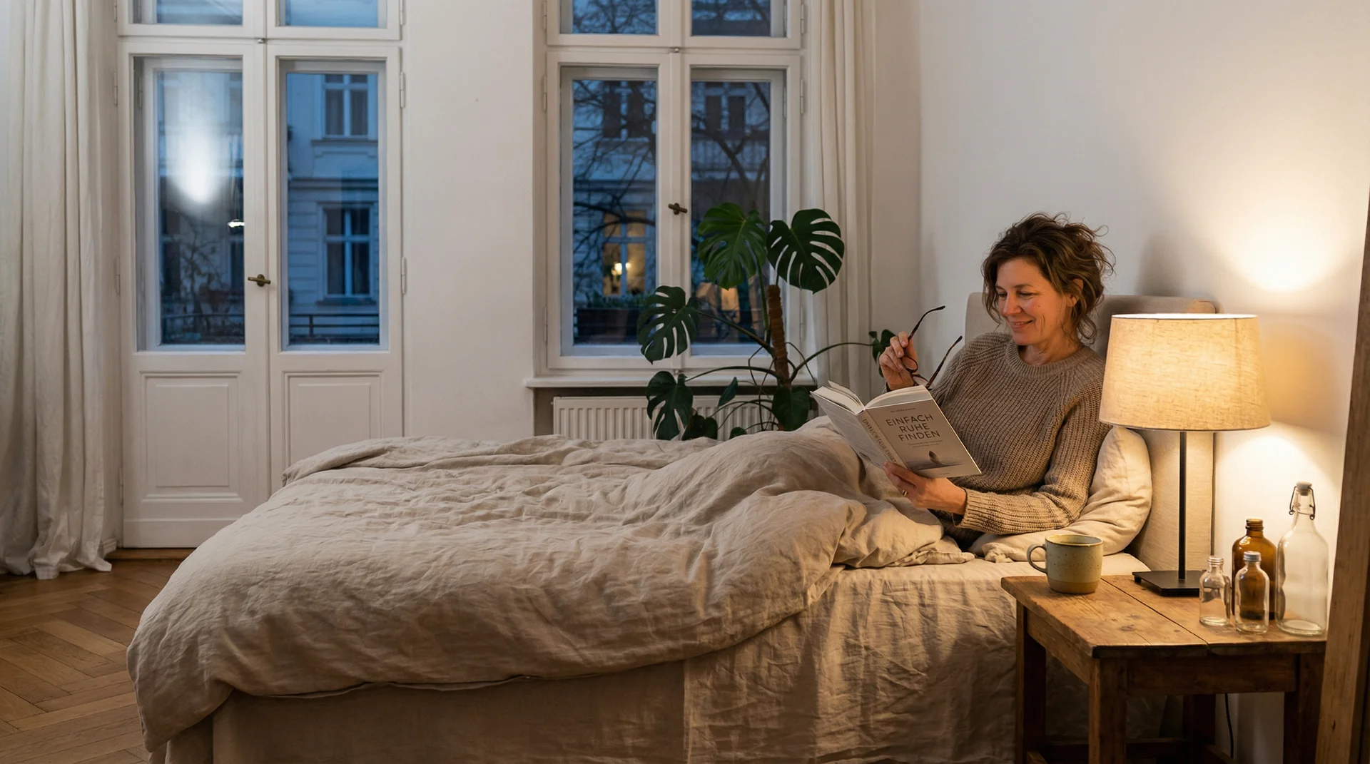 Frau schläft friedlich - Schönheitsschlaf Wissenschaft